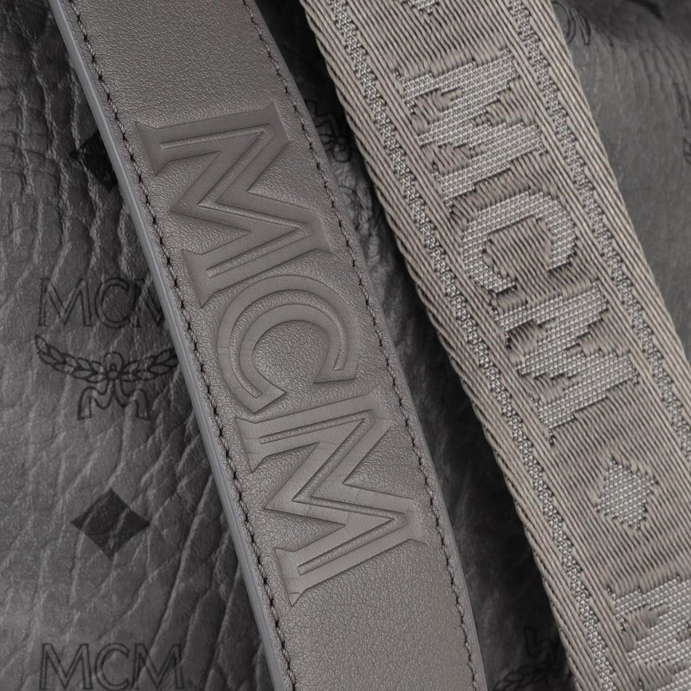 MCM Small Drawstring Visetos Coated Canvas Bag - Picture 9 of 12